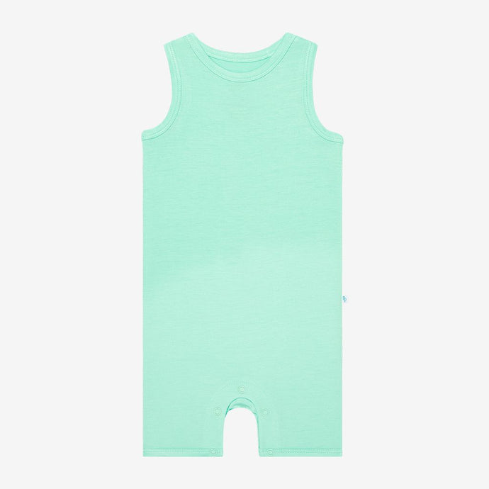 Posh Peanut - Sea Glass - Racerback Short Length Romper