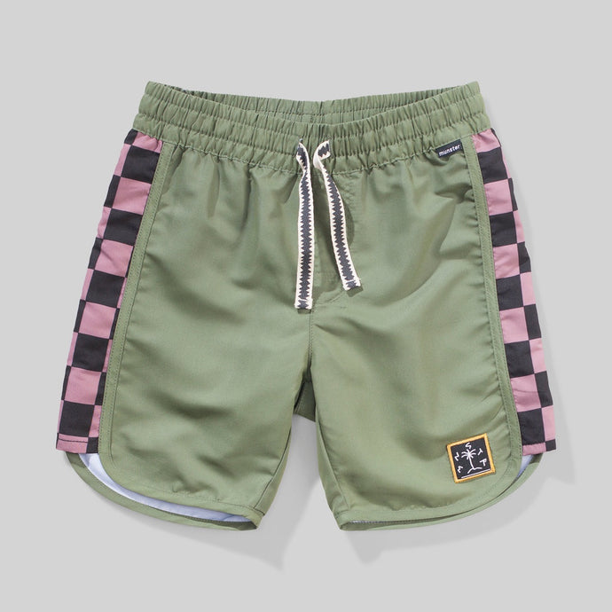 Munster Kids - Racer BShort - Olive