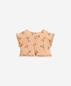 Play Up - Organic Cotton Radish Print Top - Teresa