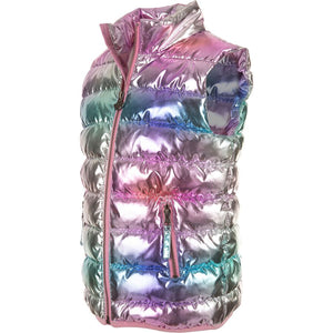 Appaman - Apex Puffer Vest - Metallic Rainbow