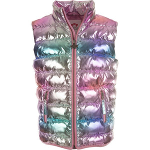 Appaman - Apex Puffer Vest - Metallic Rainbow