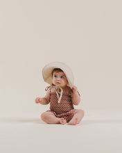 Load image into Gallery viewer, Rylee + Cru - Flower Power Smocked Skirted Onepiece - Amber