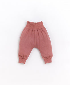 Play Up - Organic Elastic Waist Pants - Red Clay