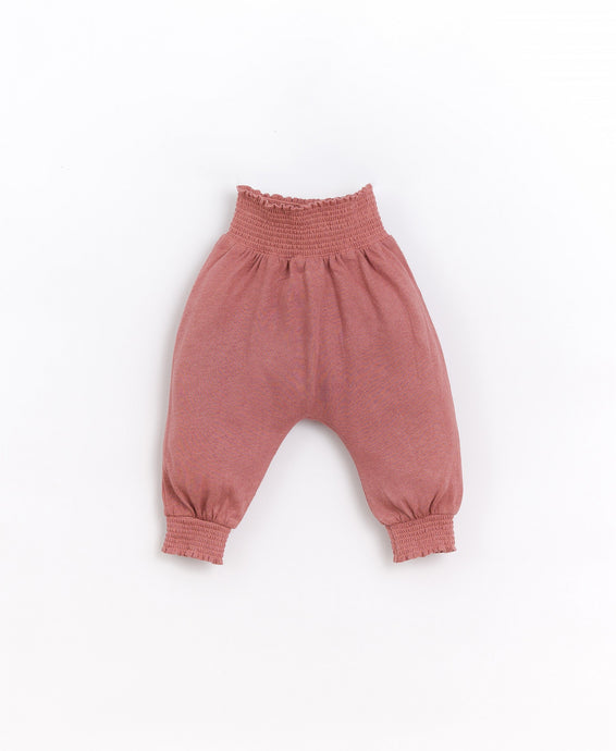 Play Up - Organic Elastic Waist Pants - Red Clay