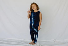 Load image into Gallery viewer, Little Moon Society - Bamboo Reece Romper - Navy Lightning