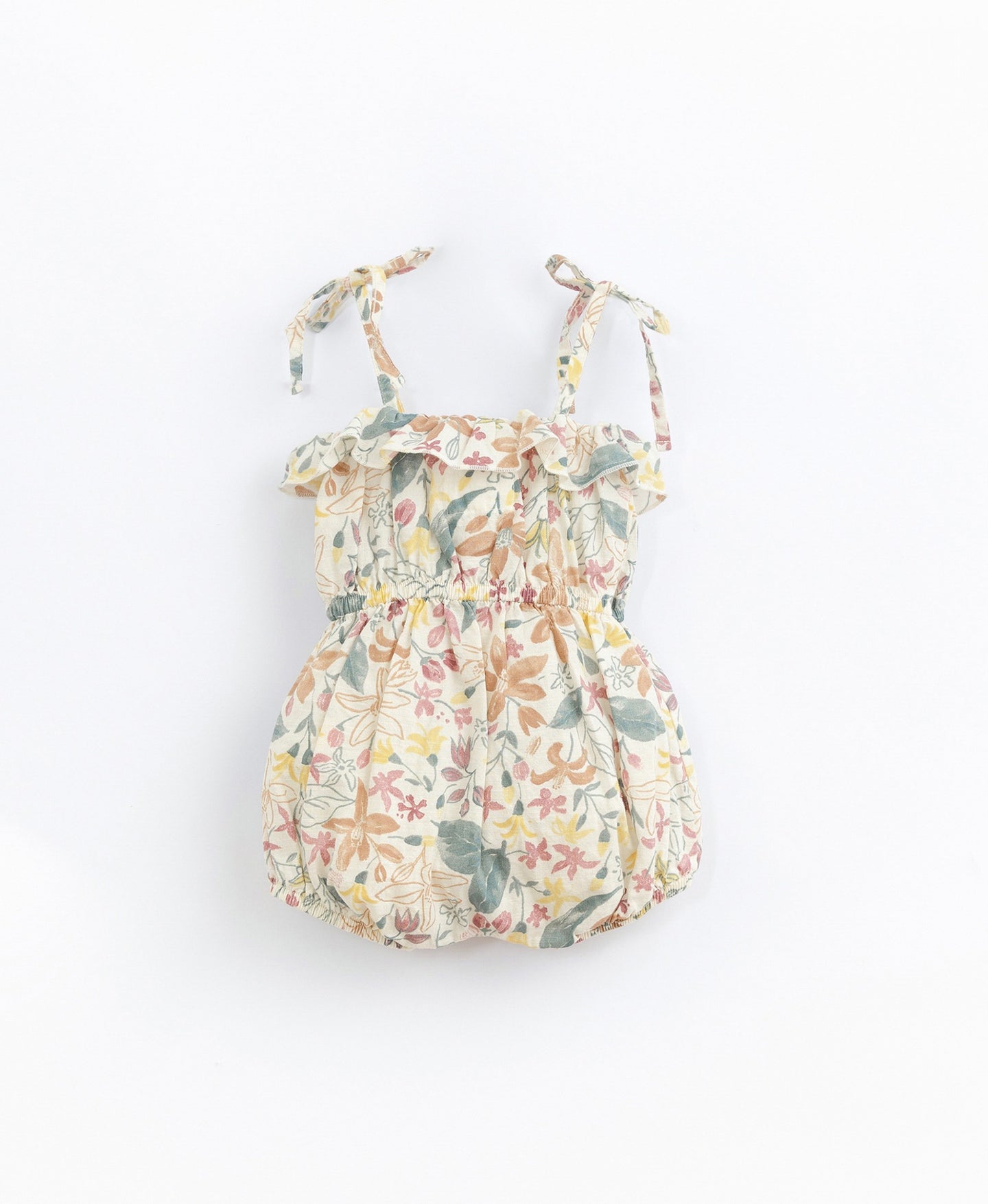 Play Up - Organic Floral Printed Woven Jumpsuit - Reed