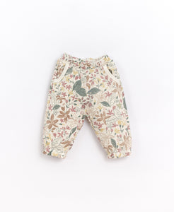 Play Up - Organic Infant Floral Joggers - Reed