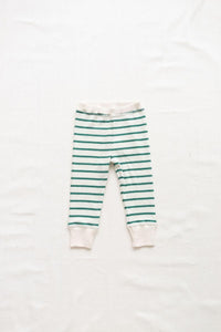 Fin & Vince - Organic Ribbed Home Pant - Ticking Stripe