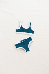Ribbed Bikini - Ocean