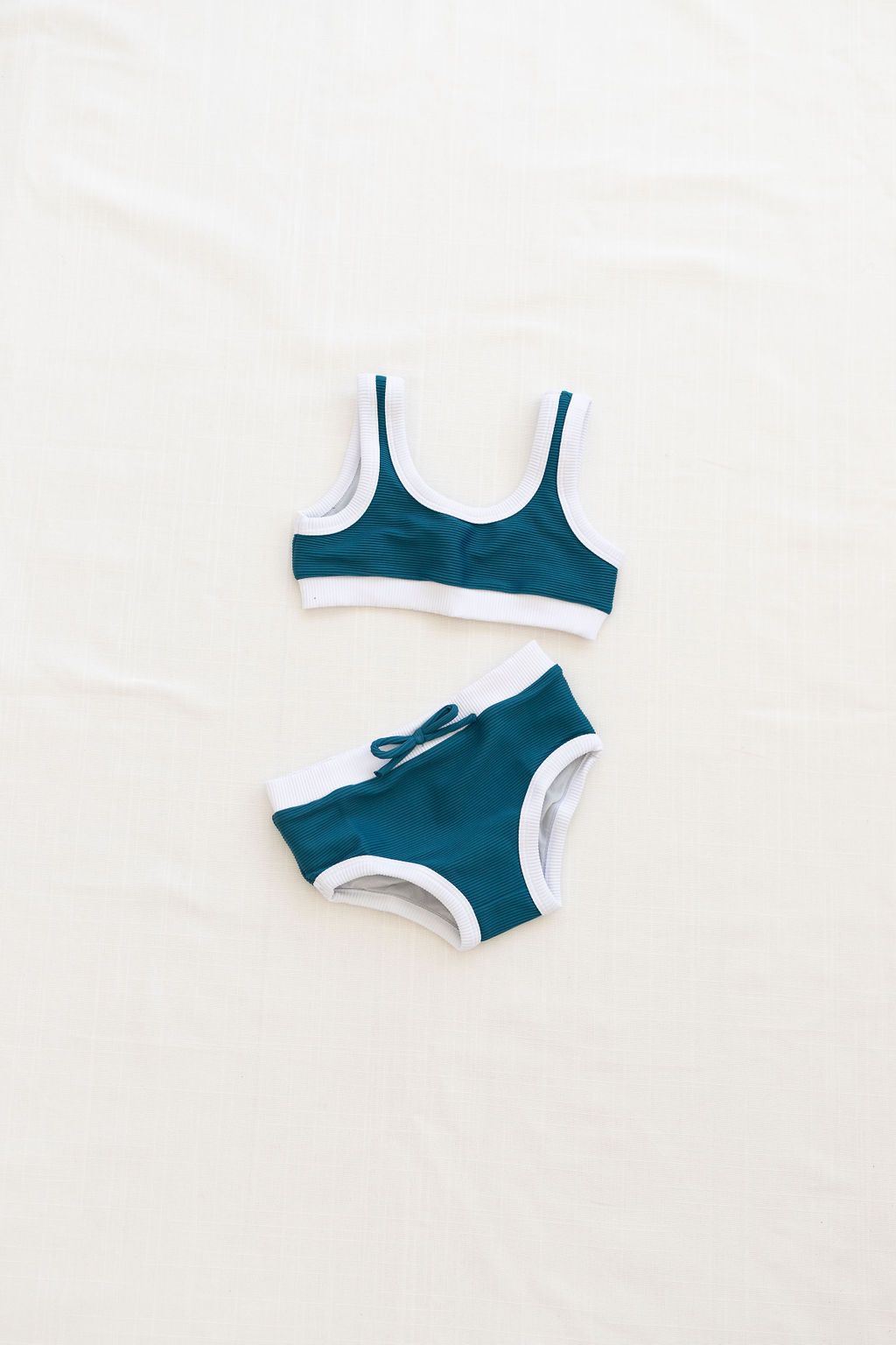 Ribbed Bikini - Ocean