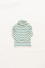 Load image into Gallery viewer, Fin &amp; Vince - Organic Ribbed Turtleneck - Ticking Stripe