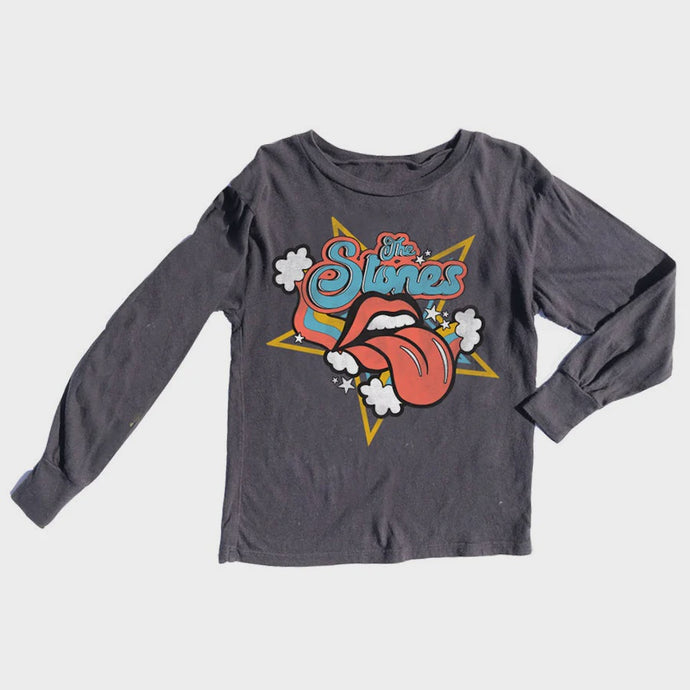 Rowdy Sprout - The Rolling Stones Unisex L/S Tee - Off Black