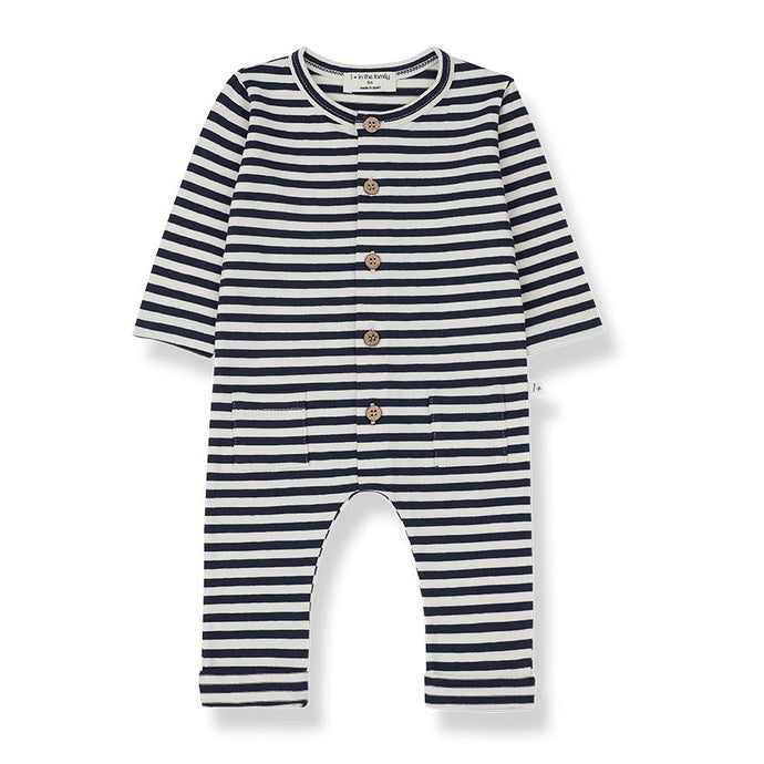1 + in the family - Roman Striped Jumpsuit - Blue Notte
