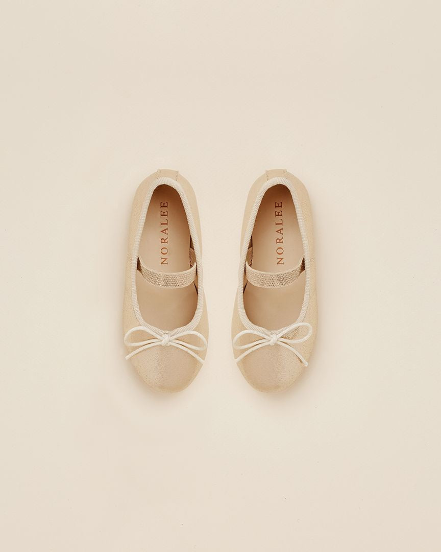 rose gold ballerina flats