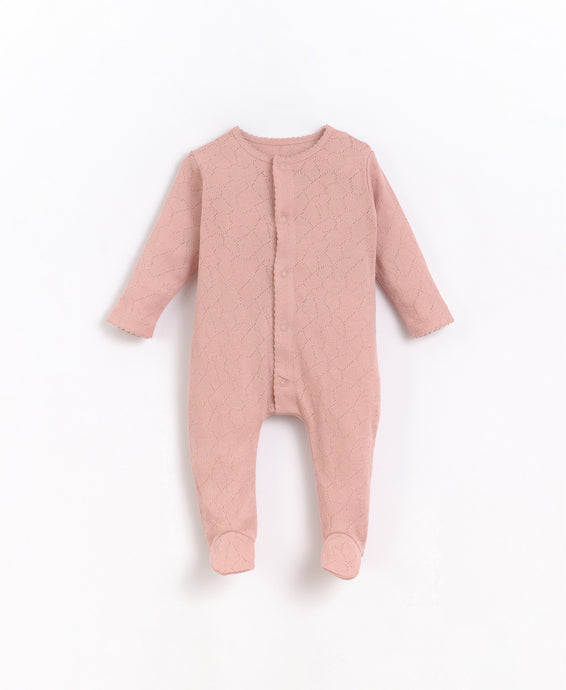 Play Up - Organic Footed Jumpsuit - Rose Pink