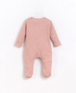 Play Up - Organic Footed Jumpsuit - Rose Pink