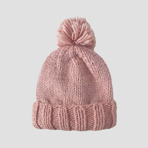 The Blueberry Hill - Classic Pom Hat - Rose