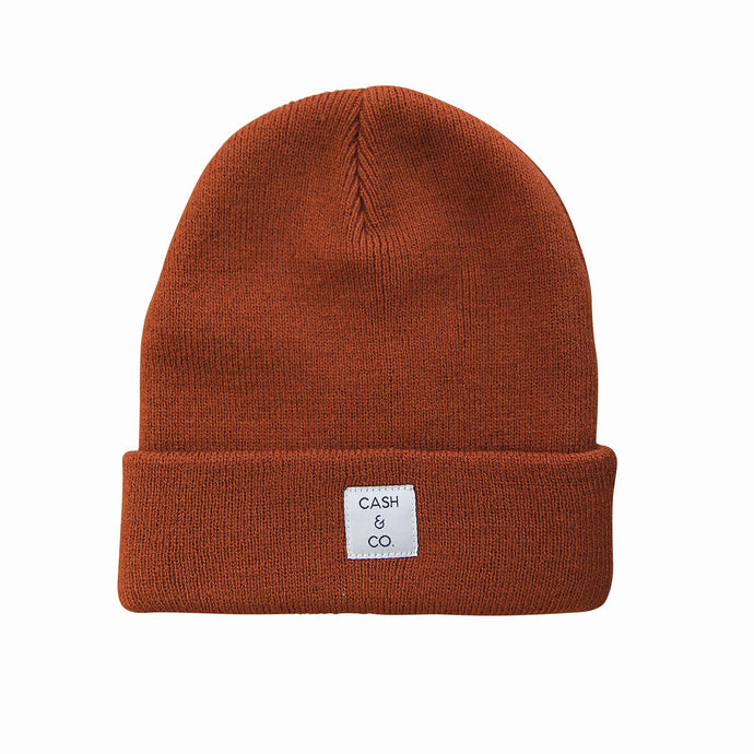 Cash & Co. - Knit Hat - Rust