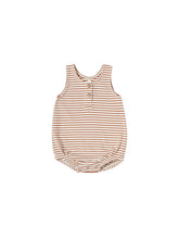 Load image into Gallery viewer, Quincy Mae - Organic Sleeveless Bubble - Rust Stripe