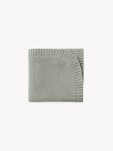 Load image into Gallery viewer, Quincy Mae - Organic Chunky Knit Baby Blanket - Sage