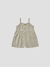 Load image into Gallery viewer, Rylee + Cru - Button Romper - Sage Gingham