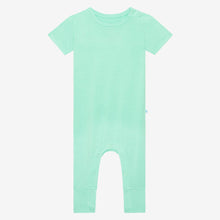 Load image into Gallery viewer, Posh Peanut - Sea Glass - Short Sleeve Romper