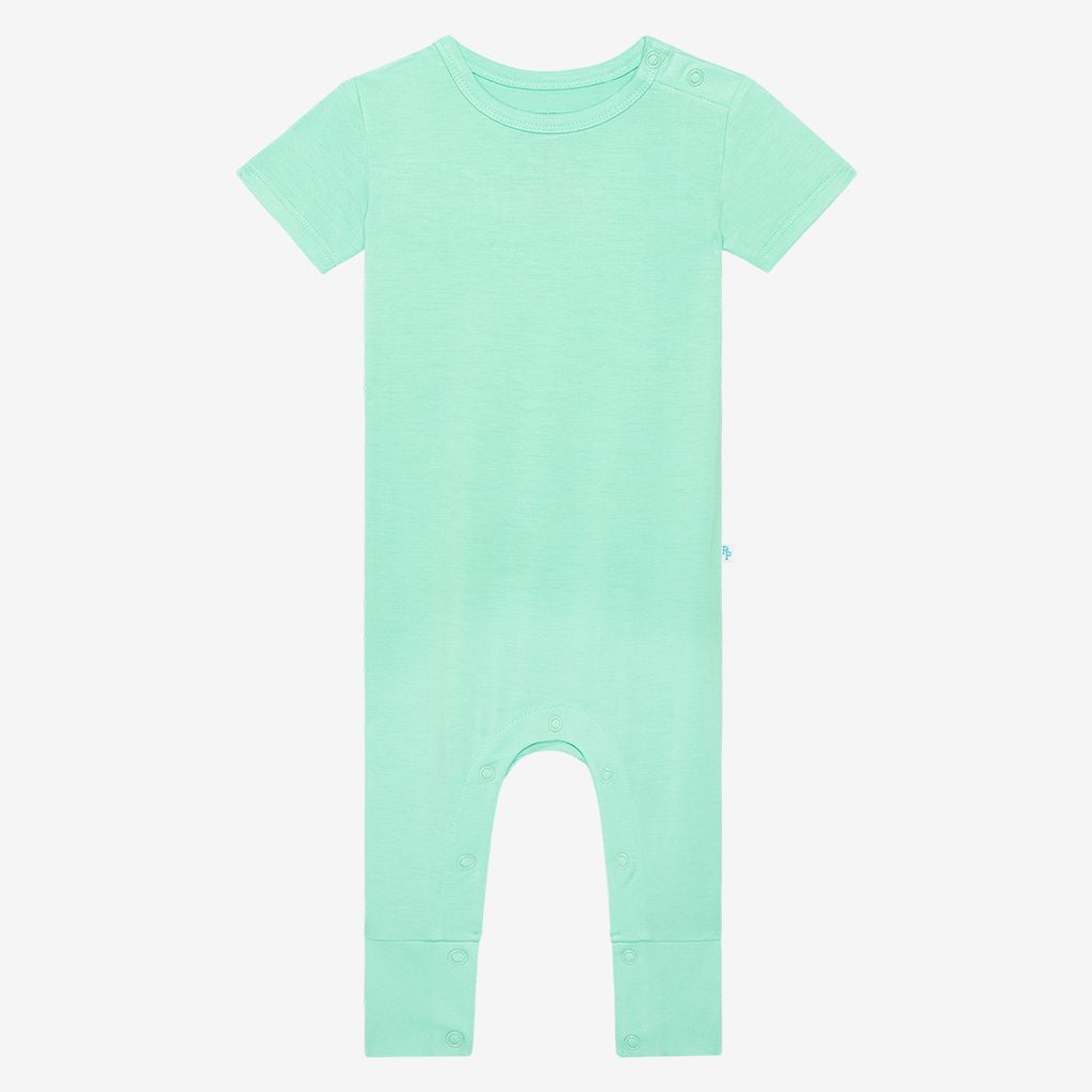 Posh Peanut - Sea Glass - Short Sleeve Romper