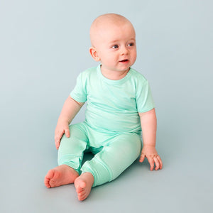 Posh Peanut - Sea Glass - Short Sleeve Romper