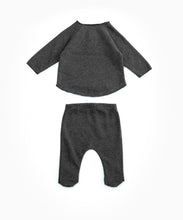 Load image into Gallery viewer, Play Up - Organic Cotton Top &amp; Footed Bottoms Set - Rasp