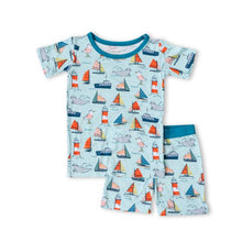 Load image into Gallery viewer, Little Sleepies - Set Sail Short Sleeve &amp; Shorts 2 Piece Pajama Set