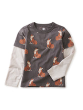 Load image into Gallery viewer, Layered Sleeve Print Tee - Origami Shibu
