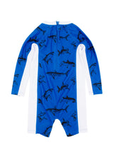 Load image into Gallery viewer, Feather 4 Arrow - Baby Boy Shore Break Surf Suit - Mediterranean Blue