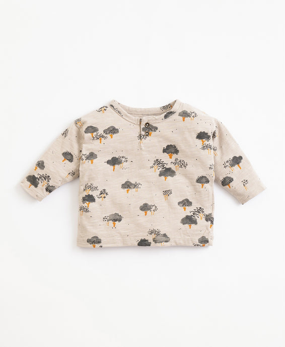 Organic Tree Print Long Sleeve Top - Simplicity