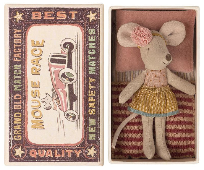 Maileg - Dance Little Sister Mouse in a Matchbox