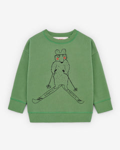 Nadadelazos - Organic Sweatshirt - Skiing Bear