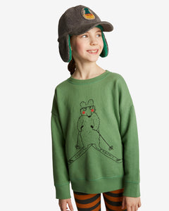 Nadadelazos - Organic Sweatshirt - Skiing Bear