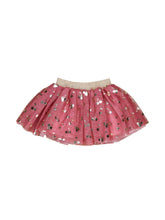 Load image into Gallery viewer, Huxbaby - Gold Cherry Tulle Skirt - Berry