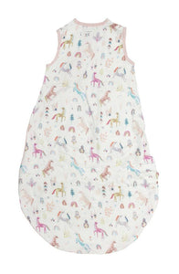 Loulou Lollipop - Muslin Sleep Bag 1 TOG - Unicorn Dream