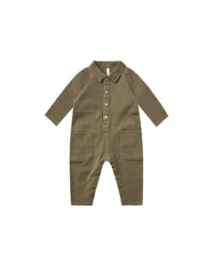 Rylee + Cru - Snap Jumpsuit - Olive