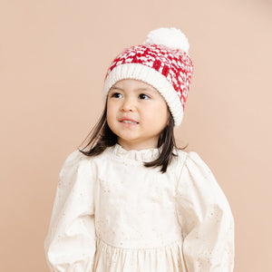 The Blueberry Hill - Snowfall  Hat - Red