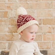 Load image into Gallery viewer, The Blueberry Hill - Snowfall  Hat - Red