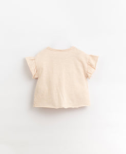 Play Up - Organic Cotton Frill Sleeve Top - Soap