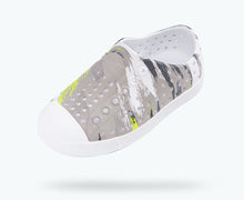 Load image into Gallery viewer, Native Shoes - Jefferson Print Youth - Shell White/Green Multi Splatter