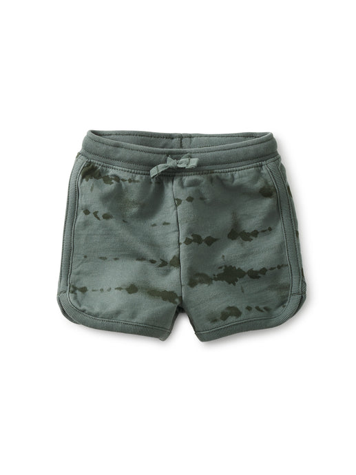 Tea Collection - Baby Sport Shorts - Shibori Tie Dye in Blue