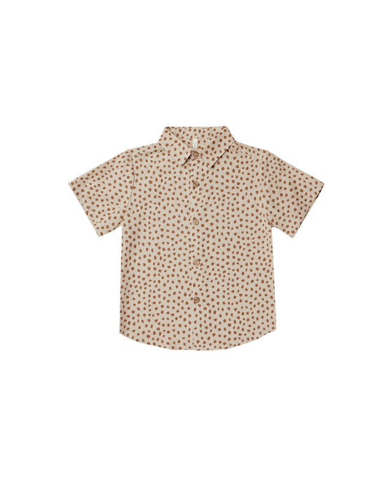 Rylee + Cru - Collared Short Sleeve Shirt - Spots