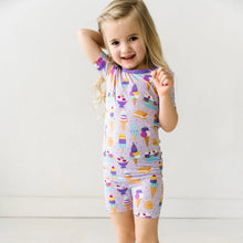 Load image into Gallery viewer, Little Sleepies - Wildberry Ice Cream Social - Short Sleeve &amp; Shorts Bamboo Viscose Pajama Set