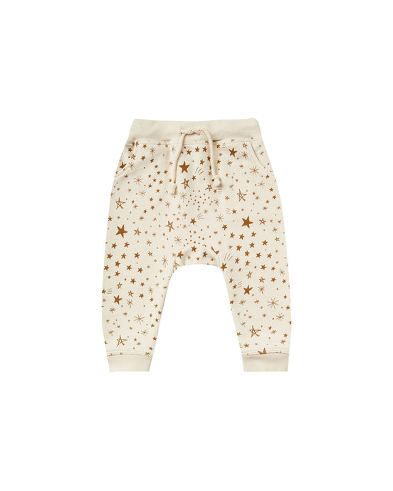 Rylee + Cru - Starburst Sweatpants French Terry Fleece - Natural