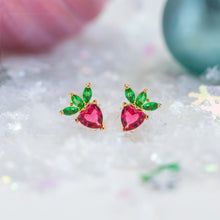 Load image into Gallery viewer, Girls Crew - Strawberry Stud Earrings - Gold
