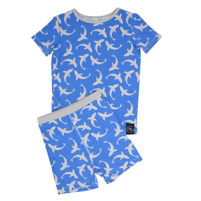 Sweet Bamboo - Summer Pj's Set - Blue Sharks