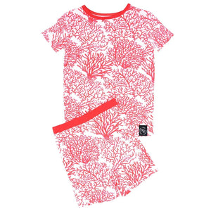 Sweet Bamboo - Summer Pj's Set - Red Coral